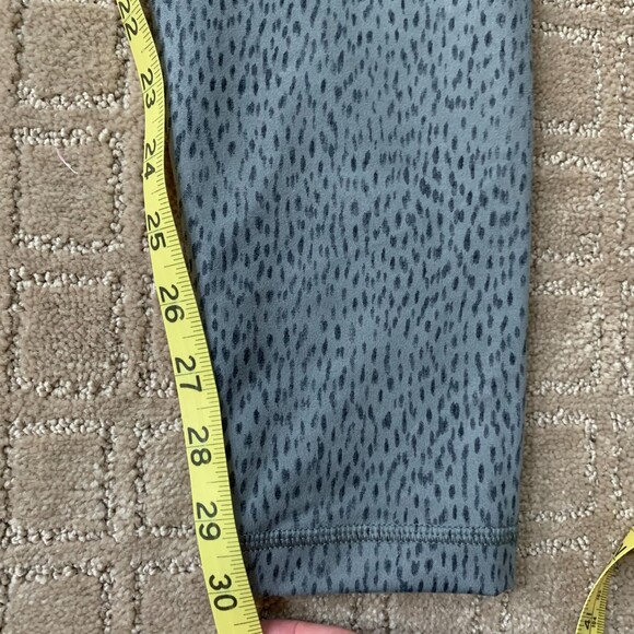 Lululemon Dottie Dash Wunder Under Legging Roll Down Fold Over 8-10 Full Length - Picture 10 of 12